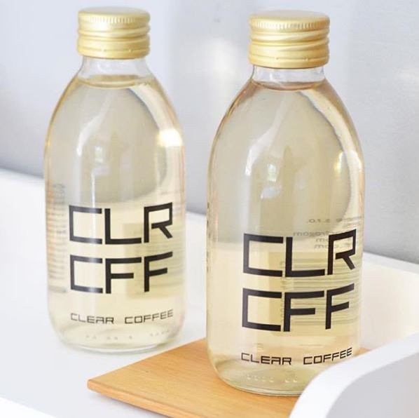 clear coffee botella café